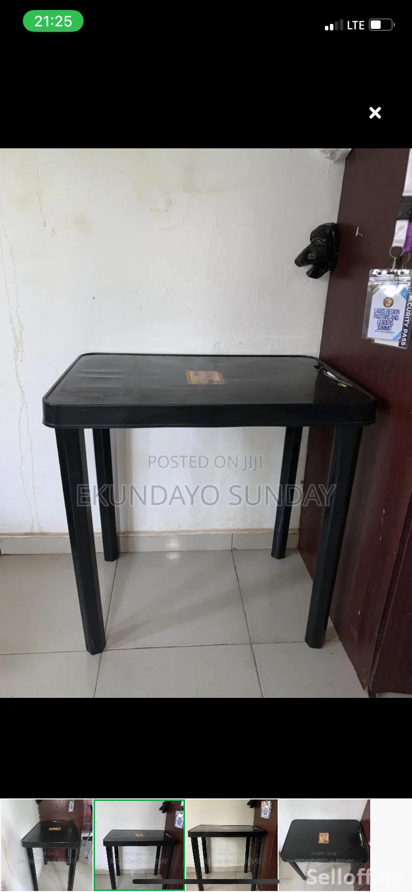 Plastic black table