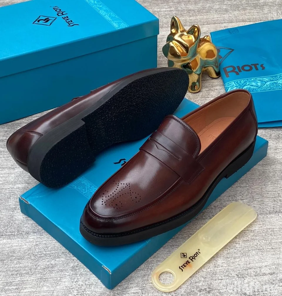 Size 45 Italian Leather Loafers