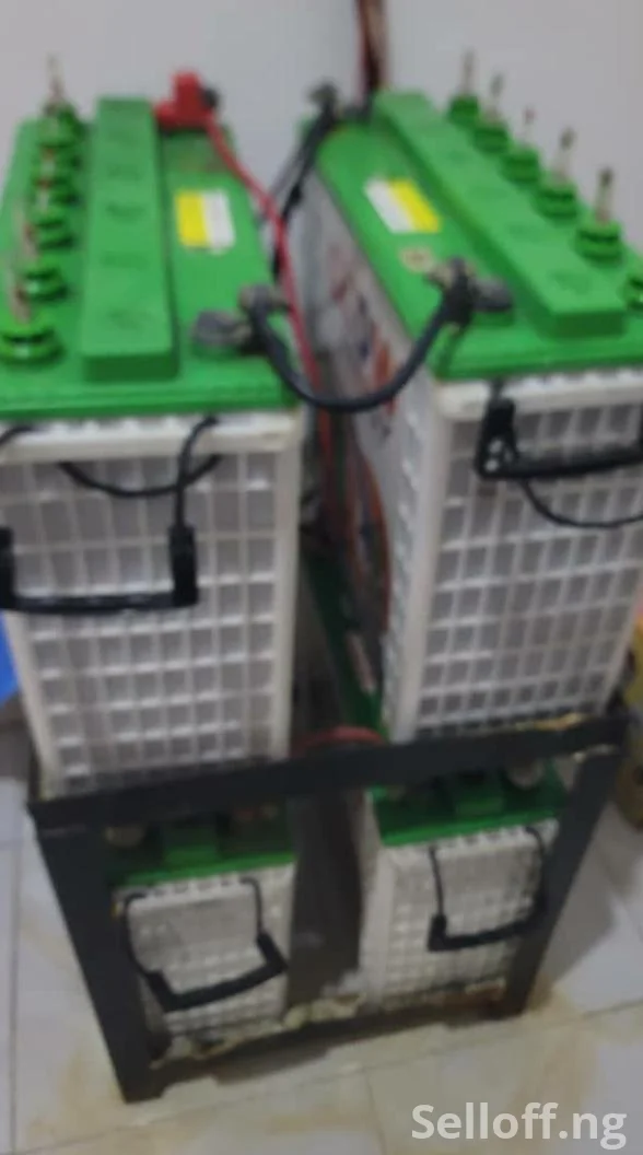 5kva inverter....4 batteries..8 panels of 300 watts.