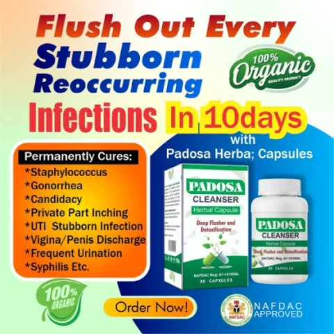 PADOSA HERBAL CAPSULE (Flush Out All Kind of Infections)