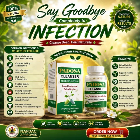 PADOSA HERBAL CAPSULE (Flush Out All Kind of Infections) 8