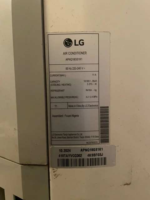 LG Standing Air Conditioner 2hp