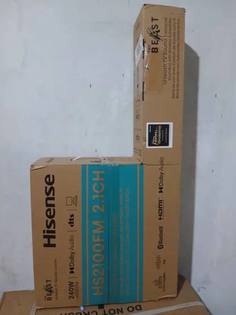 Hisense 2.1 Ch Soundbar with Wireless Subwoofer