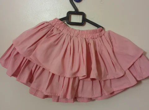 Girls Pink Ruffle Layer Skirt | Ages 4-8yrs | China Thrift | Clean