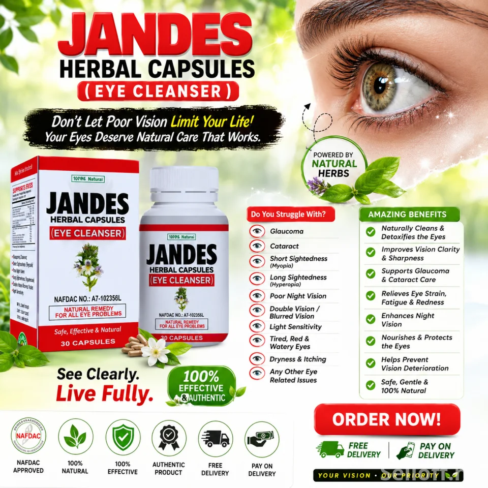 JANDES HERBAL CAPSULE (NATURAL REMEDY FOR ALL EYE PROBLEMS)