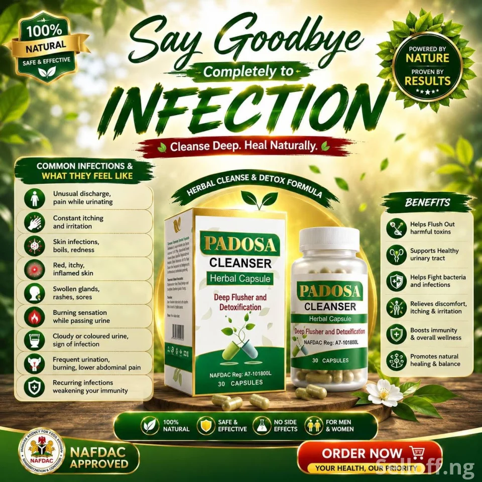 PADOSA HERBAL CAPSULE (Flush Out All Kind of Infections)