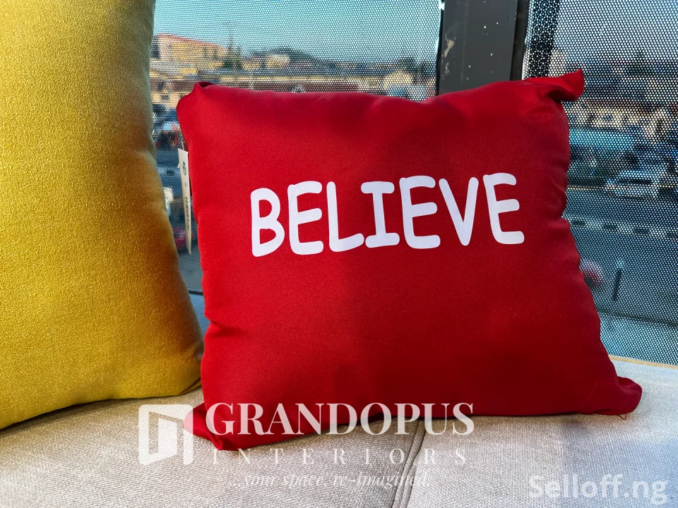 Tangereen Red Cushions - Believe