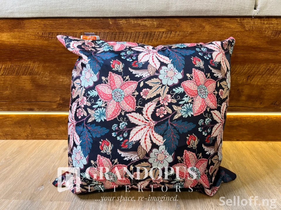 Tangereen Burgundy Fabric Cushion (55cm x 55cm)