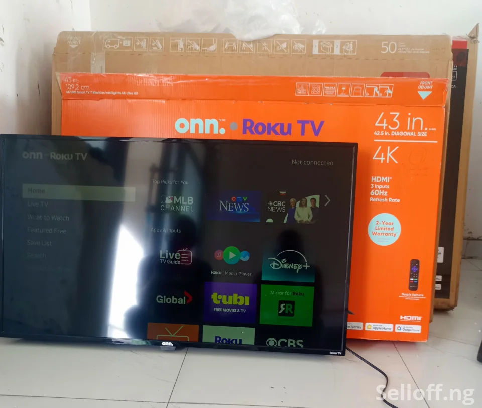 Foreign Used 43" Roku UHD LED Smart TV