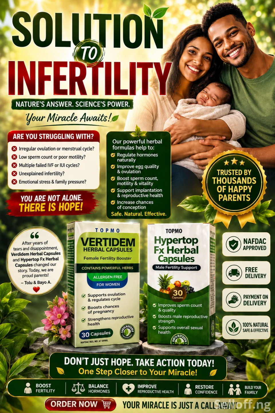 SOLUTION TO INFERTILITY ——DON’T GIVE UP ON YOUR DREAM OF PARENTHOOD