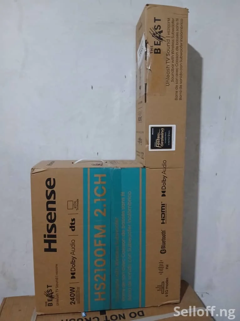 Hisense 2.1 Ch Soundbar with Wireless Subwoofer
