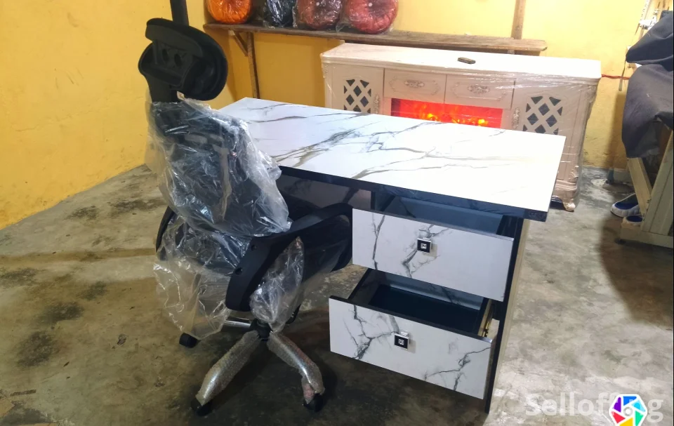 Office table and chair