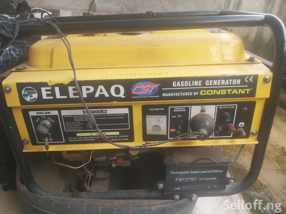 Elepaq sv6800e2 4.5kva Generator