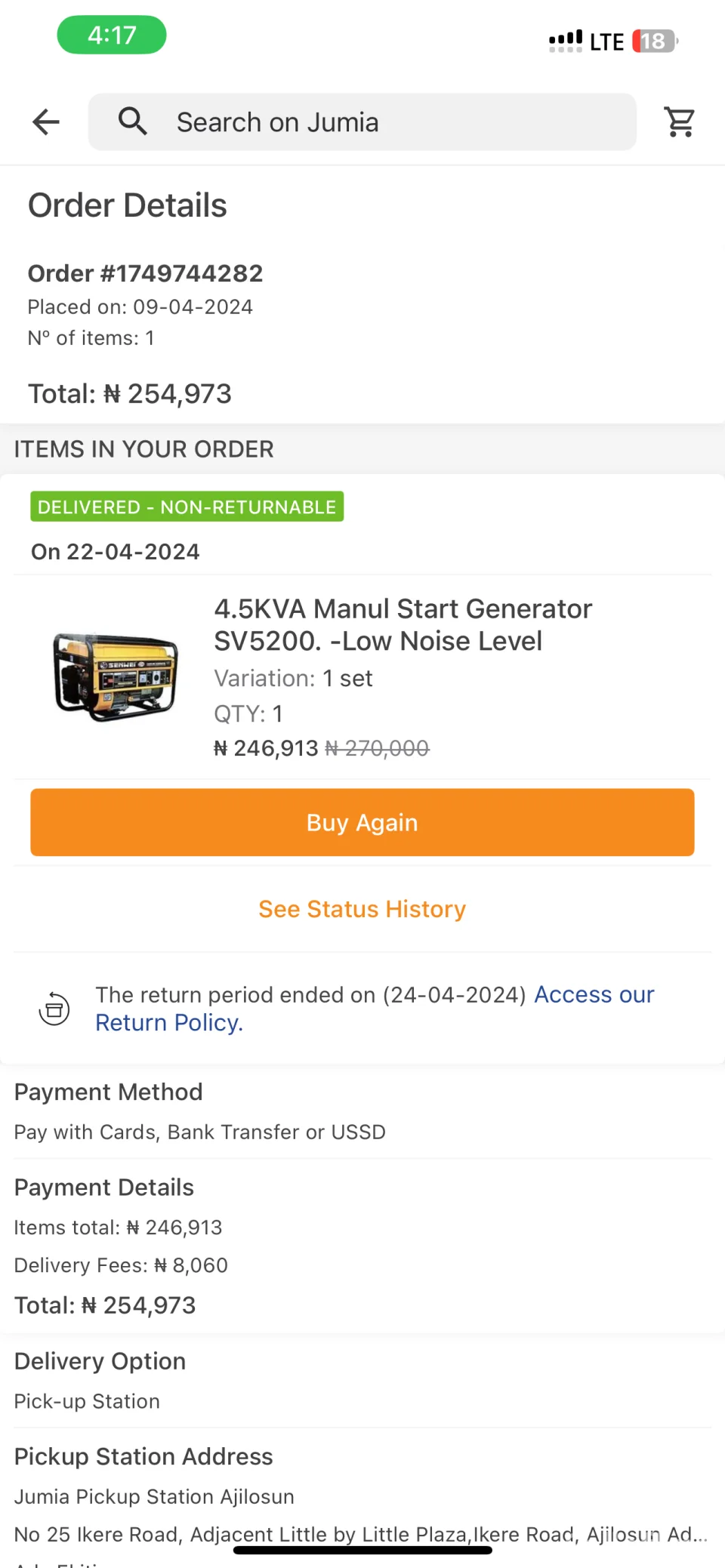For Sale: Senwei gen. 4.5kva