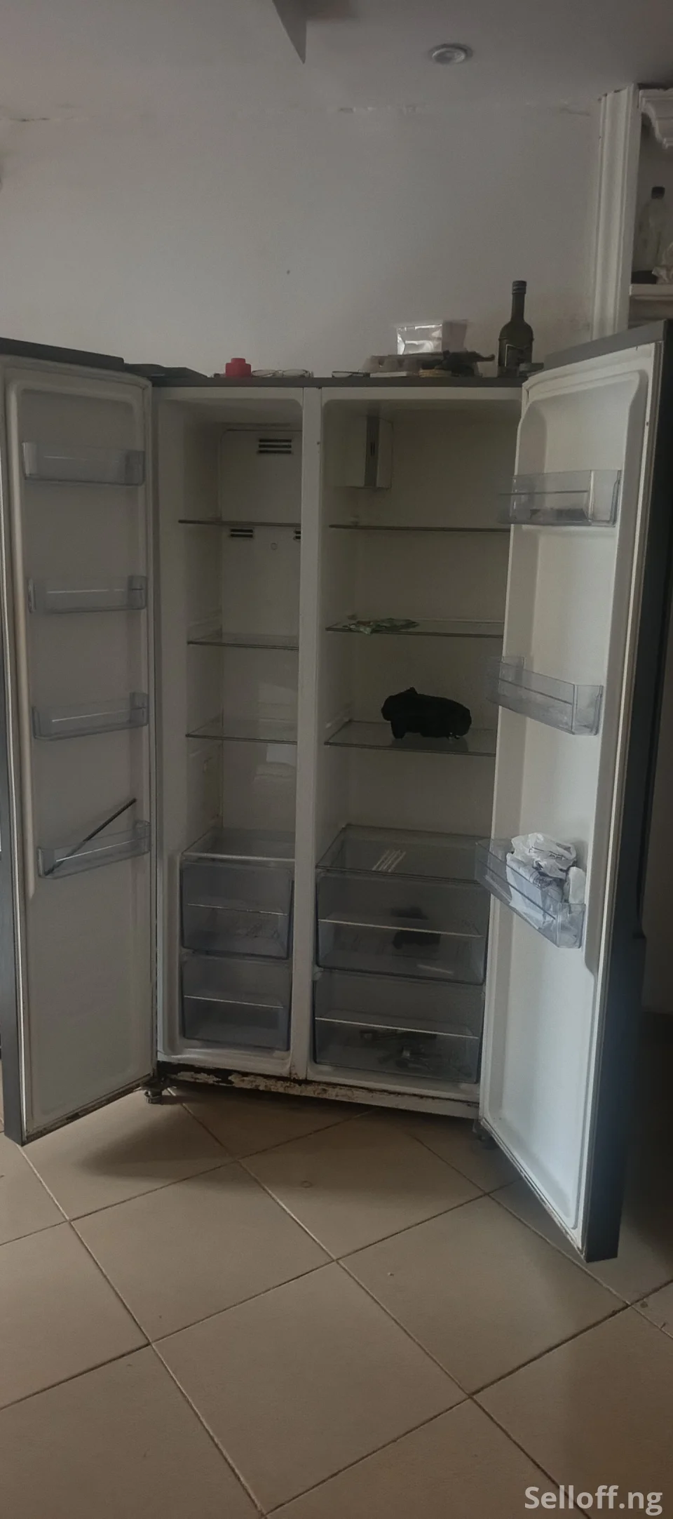 For Sale:  475 liters side by side fridge