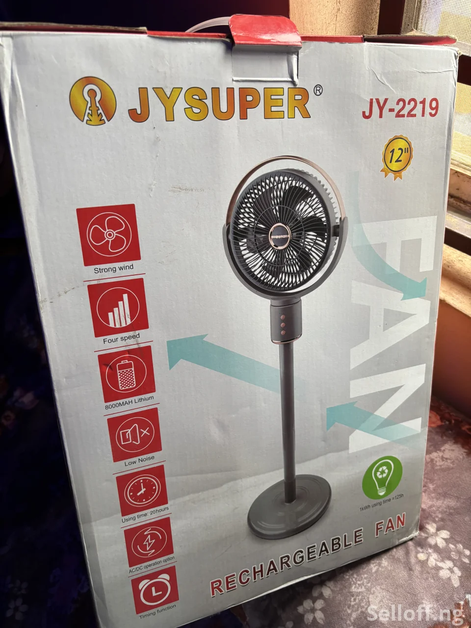 JYSUPER Rechargeable Fan